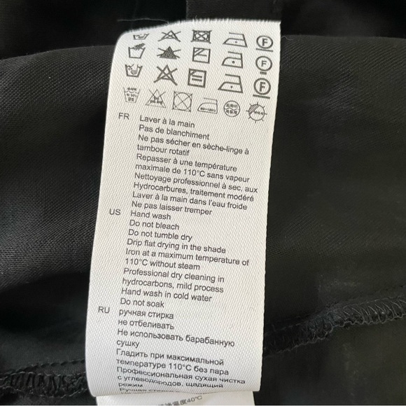 SANDRO Clarance Crossover Midi Dress - Excellent Pre-Owned, Black, 34 / 0 / XS - Picture 9 of 15